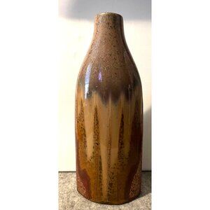 Brown Drip Glazed 11" Vase  #2405